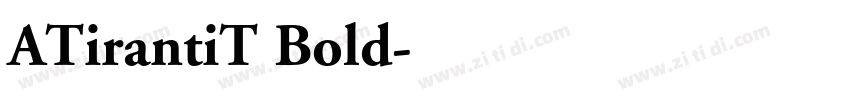ATirantiT Bold字体转换